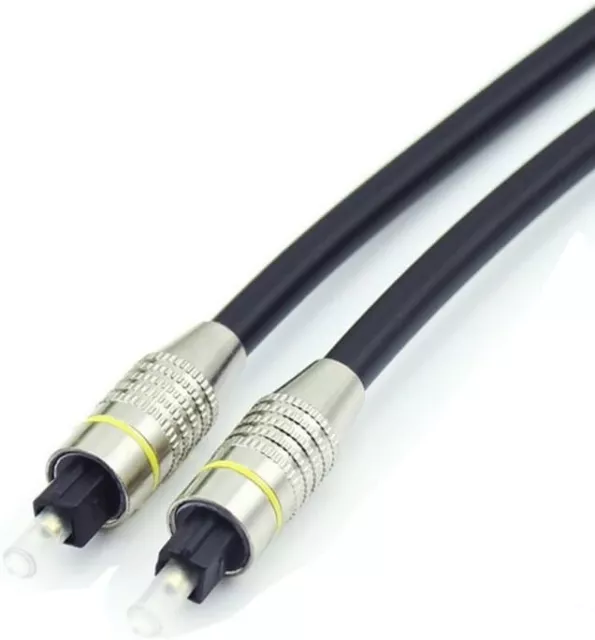 1m Pure TOSLink Optical Digital Audio Cable Extra Thick 6mm Lead Soundbar to TV