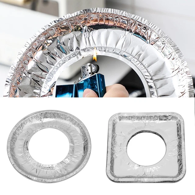 4Pcs / Ensemble Couvernes de Brûleur Supérieur À Poêle en Acier
