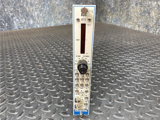 Canberra 8713 ADC Analog to Digital Converter for Nuclear Spectroscopy, NIM BIN