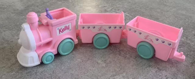 Vintage 1996 Mattel Barbie Kelly Doll Nursery School Train FREE SHIPPING