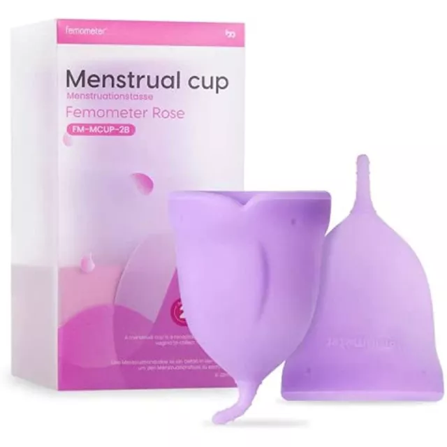 2X Menstrual Cups 22 ml Normal Flow Reusable Period Cup Medical Grade Silicone