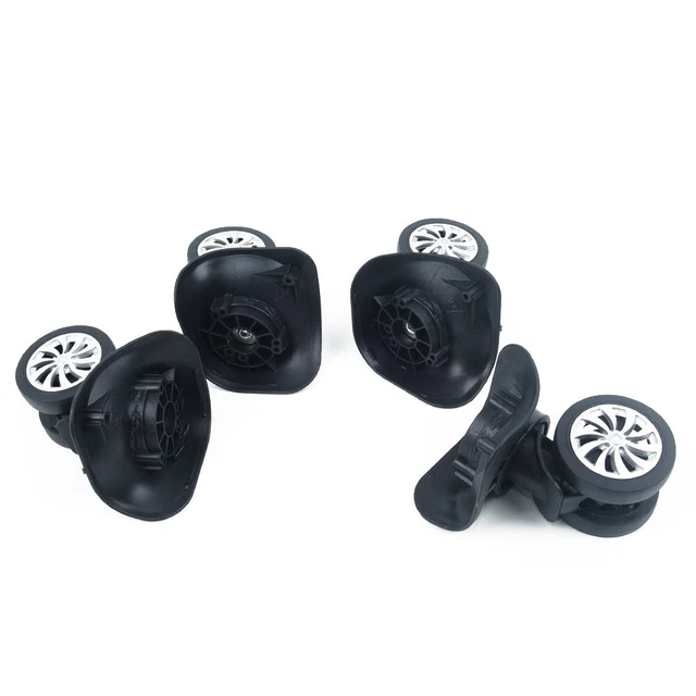 4* Luggage Wheels 360° Swivel Spare Caster Suitcase Repair Replacement Wheel Kit