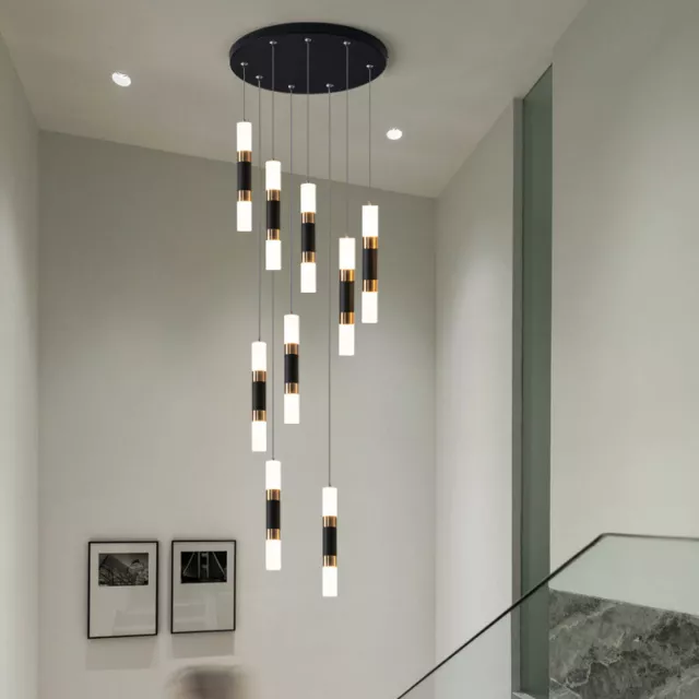 Stair Chandelier Lighting Kitchen Pendant Light Bar LED Ceiling Lights Shop Lamp