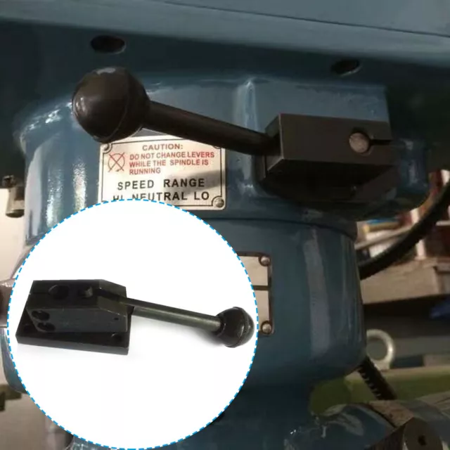 Vertical Mill Head Machine Gear Shift Lever Speed Switch Handle+Bracket Pad