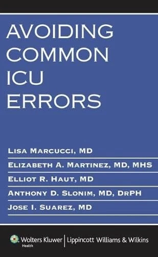 AVOIDING COMMON ANESTHESIA Errors Paperback Marcucci Md