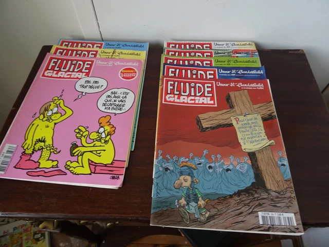 Lot de 8 fluide Glacial , mensuels n°,235,236 à239,314à315,335