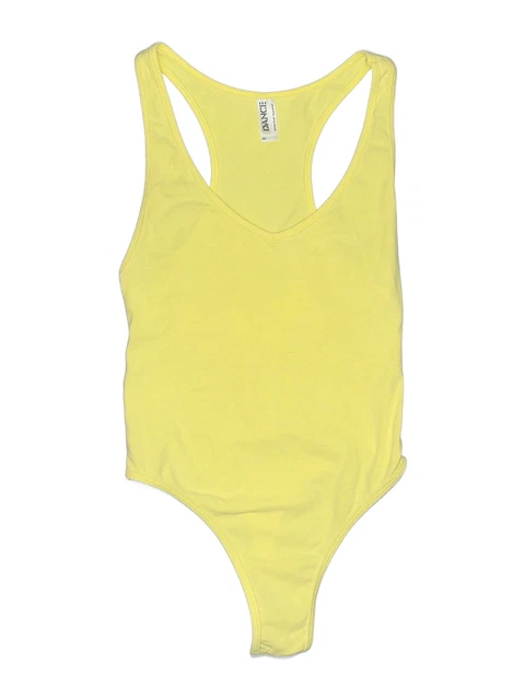 American Apparel Women Yellow Bodysuit XS
