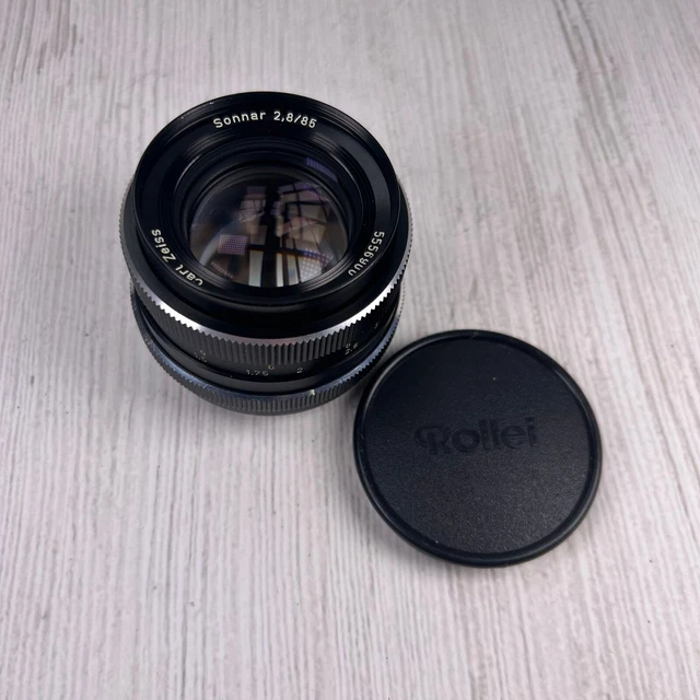 Carl Zeiss Sonnar 85mm f2.8 QBM Rollei - Serviced & 12 Months Warranty