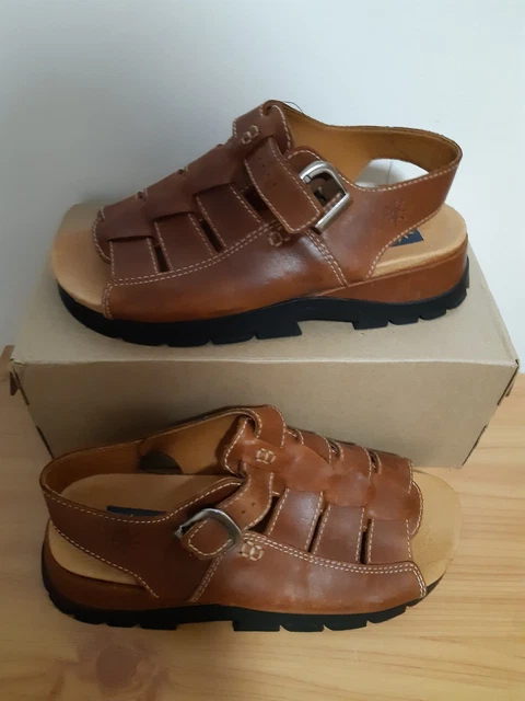 LADIES CLARKS SPRINGERS Tan Sandal Size Excellent Condition