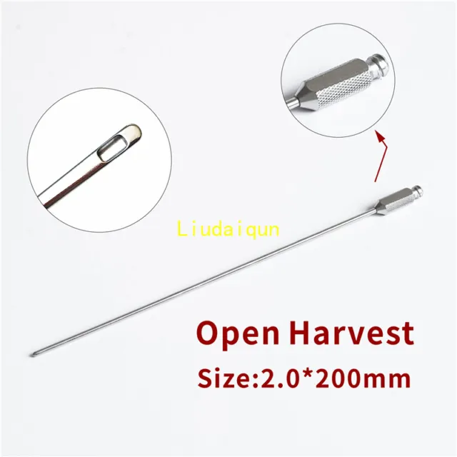 Liposuction Cannulas Stainless steel with CE Open /V-dissector Harvest cannula