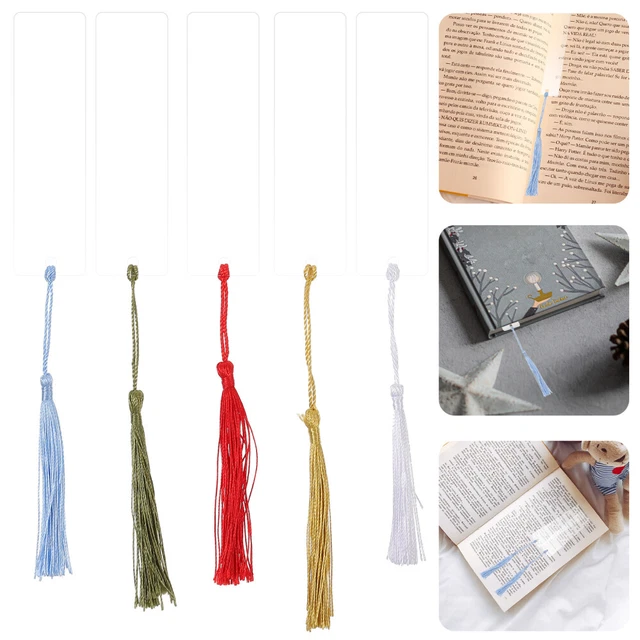 15 Pcs Tassels Designed Bookmarks Christmas DIY Tags Decorate