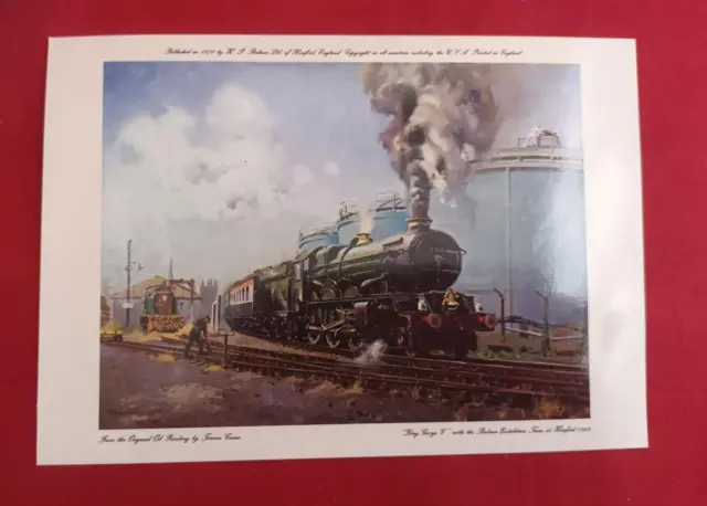 1985 Commemorative Postcard carried on King George V Locomotive Hereford SHS