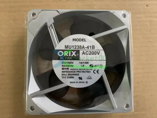 ONE NEW ORIX MU1238A-41B 12038 12cm 200V Oriental motor inverter cooling fan