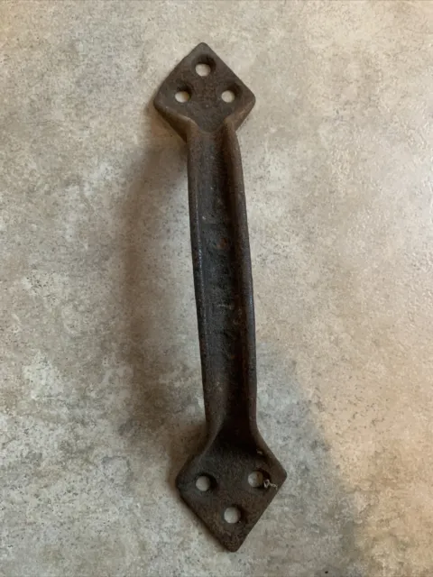 Cast Iron Antique RUSTIC Barn Handle, Gate Pull Shed Door Handle 9”