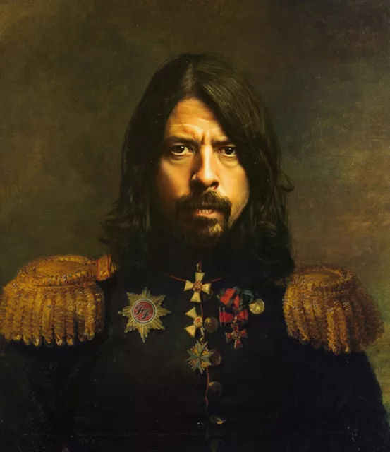 100% Hand Painted Oil Painting on Canvas/General “Dave Grohl”24×32"