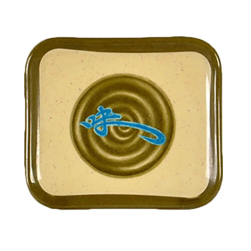 Thunder Group 1201J 4-3/4" x 4-1/4" Wei Pattern Melamine Plate - 1 Doz