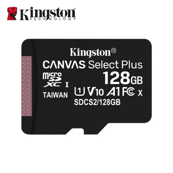 Nouveau Kingston 128Go MicroSD SDXC C10 Cartes Mémoire TF 100MB/s avec Adapteur