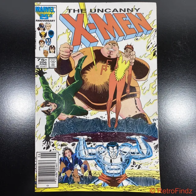 Uncanny X-Men #206 - 1986 Marvel Comic (New Member Spider-Woman) Chris Claremont