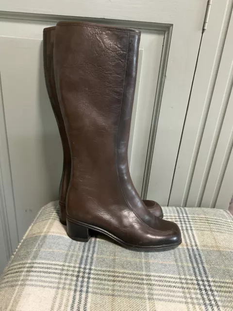 VINTAGE 1970S BROWN Fur Lined Derri Boots Size 3 10.00 PicClick UK