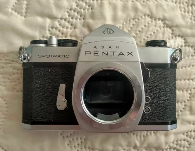 Camera, SLR, Asahi Pentax Spotmatic, with lens and filters