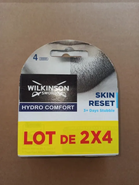 Lames De Rasoir Wilkinson Sword Hydro Comfort Skin resort Barbe 3 Jours- 4x Pack
