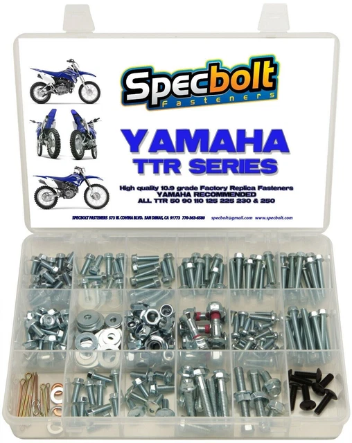 Yamaha TTR 4-Stroke Series 250pc Bolt Kit TTR 50 90 110 125 225 230 250