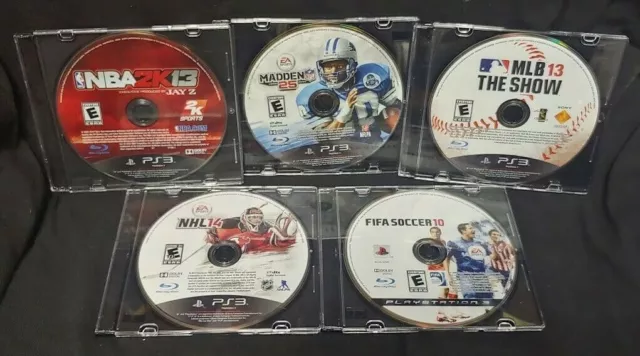 LOT OF 10 PlayStation 3 PS3 Games TIGER WOODS NHL Hockey FIFA