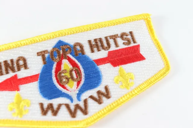 Vintage Lodge 60 Aina Topa Hutsi Order Arrow WWW Boy Scouts America Flap Patch 2