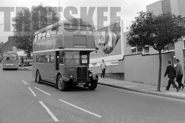 35 mm Negative London Transport AEC Regent III Saunders RT1245 KGK714 1973