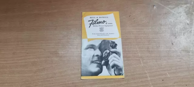 Vintage Movie Camera  Owners Instruction Manual Bell And Howell Filmo 8