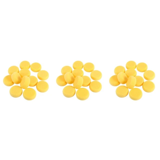 36 pièces éponge de bain polyvalent pratique coloré éponge ronde pour poterie