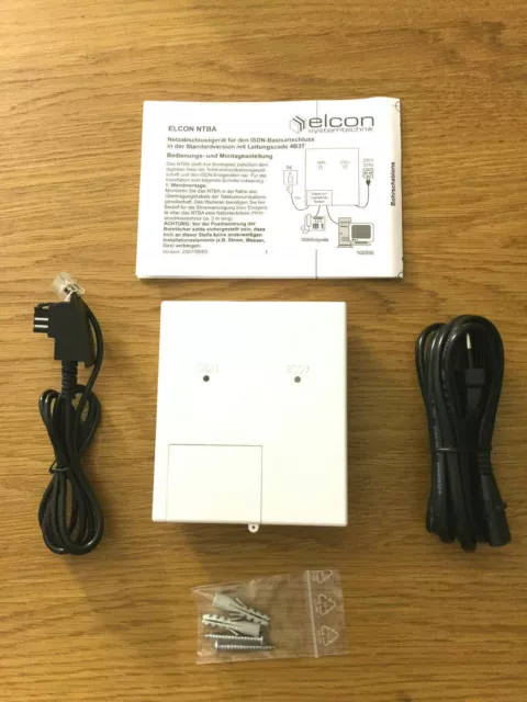 ELCON Netzabschlussgerät Splitter ISDN - NTBA  line code - 4B3T NEU & OVP