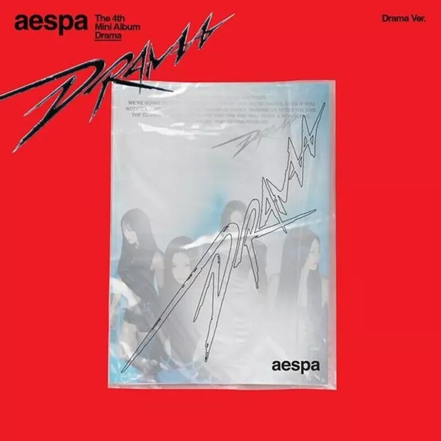 AESPA DRAMA The 4th Mini Album DRAMA Ver/CD+2 Photo Book+4 Sticker+2 Poster+Card