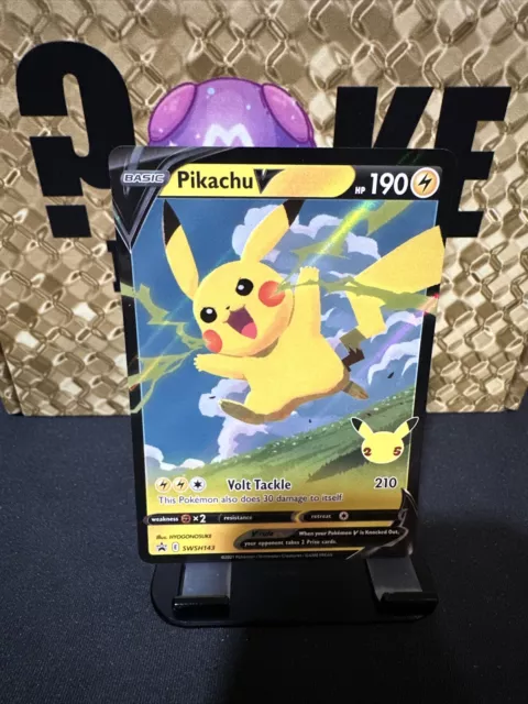 Pikachu V SWSH143 - SWSH Black Star Promo - Pokémon TCG (NM)