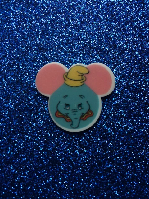 5pc. Dumbo Resin, Planar, Flatback, Cabochon, Bow Center, Slime Charm