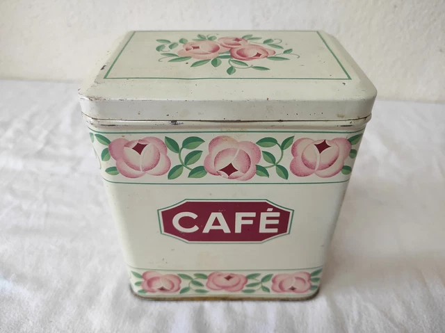 Boîte à vent en métal vintage Sanka Coffee Key : PRIX DE VENTE ! - Canada