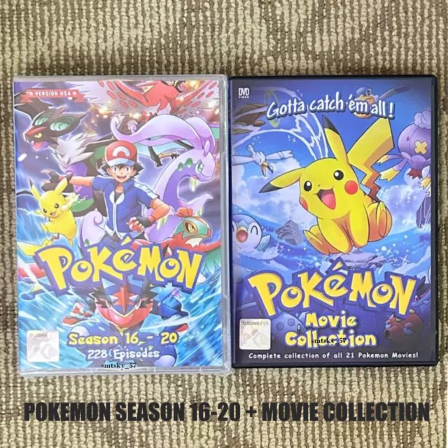 Série Pokémon (saison 16 - 20 + 21 film) ~ Toutes les régions ~ Version...