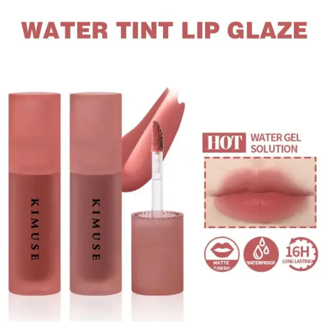 Water Tint Lip GlazeWaterproof Longlasting Matte Lip Liquid Lipsti Gloss AU New