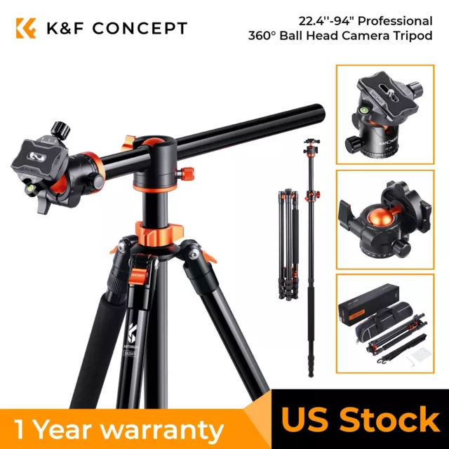 K&F Concept 94'' 4 Section Aluminium Professional DSLR SLR Camera Monopod Tripod