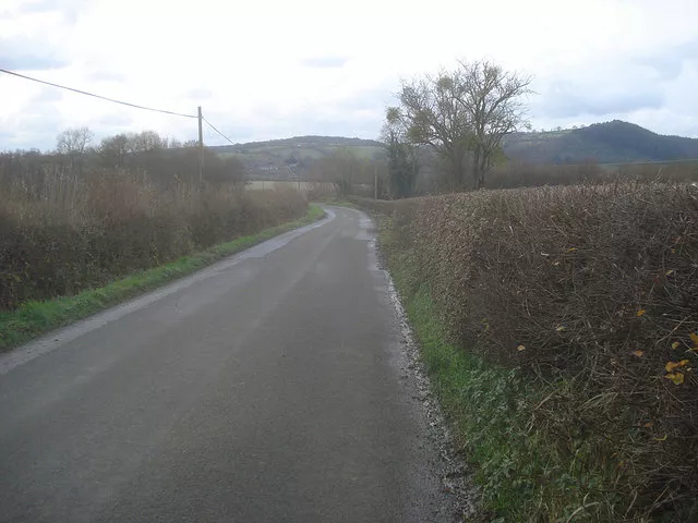 Photo 6x4 Lane to Wigmore Leinthall Starkes View west along the lane with c2008