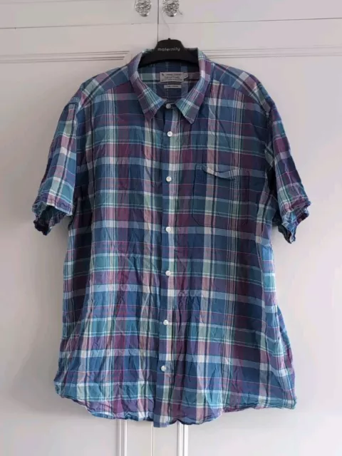 Camicia da uomo 100% cotone a maniche corte - taglia XXL *Estate*