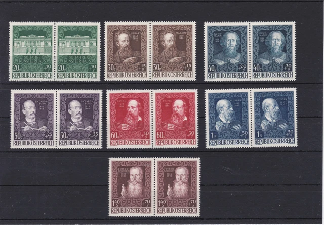 1948 Wiener Künstlerhaus Paare Postfrisch ** MNH ANK 924 - 930 € 130,--