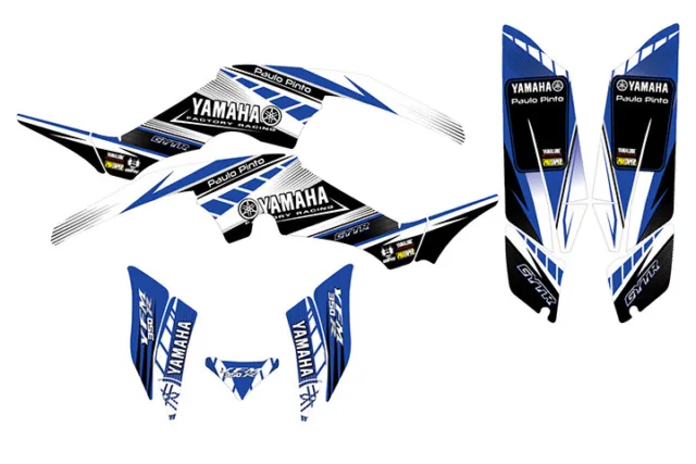 Fits Yamaha Raptor 350 graphic decal kit stickers atv racing calcomanias