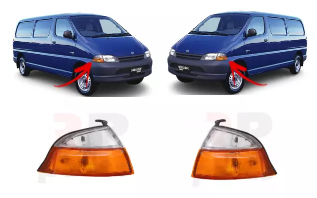 For Toyota Hiace (Granvia) 1995-2006 New Front Fender Indicator Lamp Pair Set