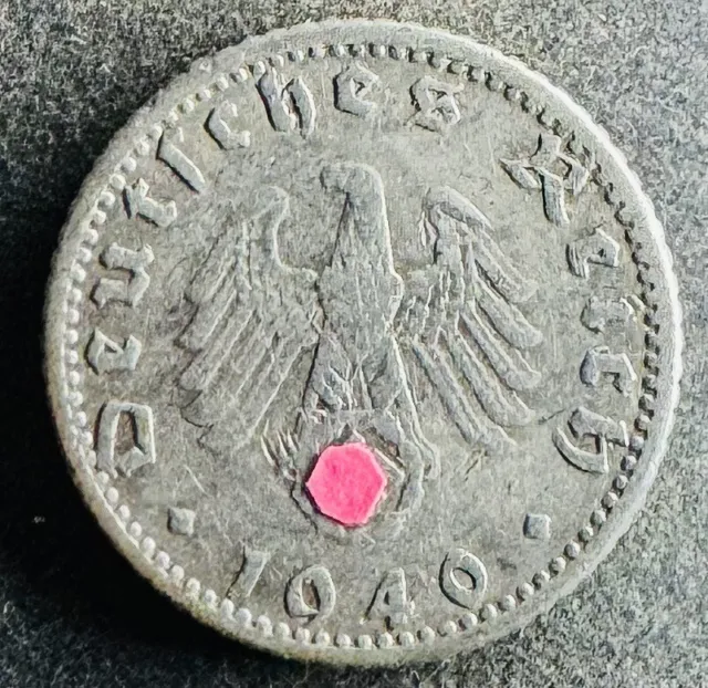 50 Reichspfennig 1940 D Drittes Reich KM#96 K291223A