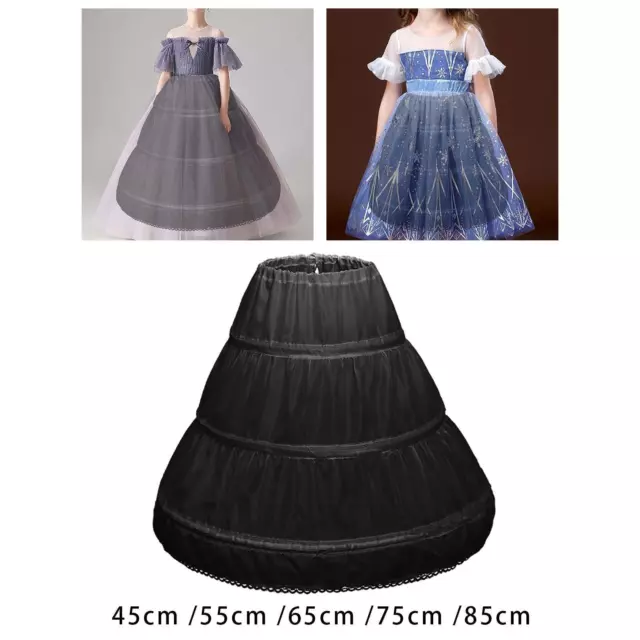 Jupon à 3 Cerceaux Pour Filles, Sous-jupe Crinoline, Sacoche Pour Robe De Bal