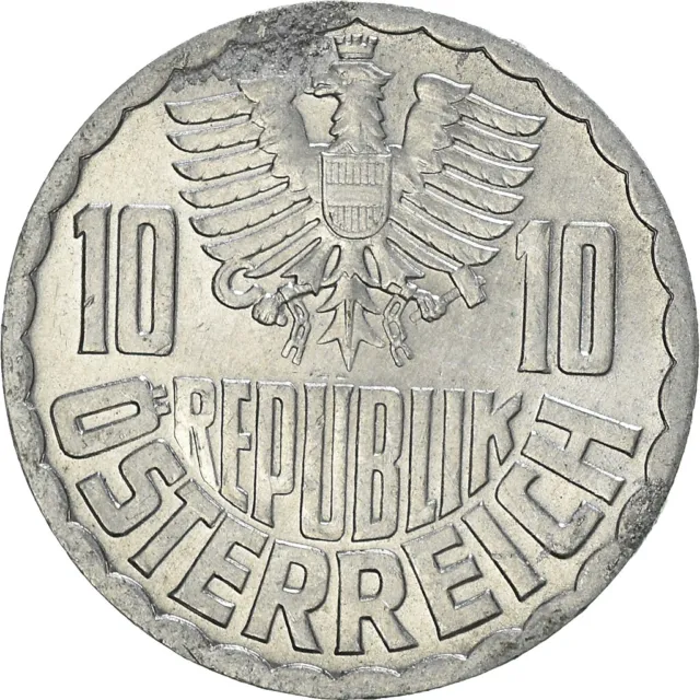 [#956283] Coin, Austria, Elizabeth II, 10 Groschen, 1972, Vienna, EF, Alu