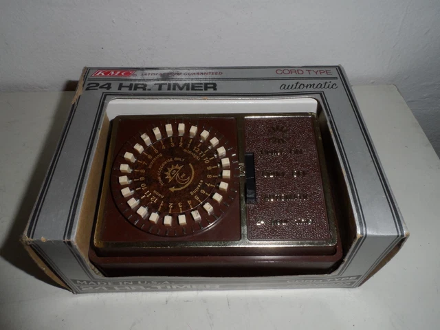 Vintage Retro KMC 24 HOUR Programable Automatic Corded Timer NEW IN BOX
