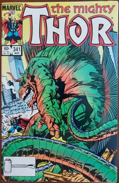 The Mighty Thor #341 VF/NM 9.0 (Marvel 1983) ~ Walt Simonson ✨