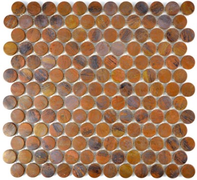 Braun Mosaïque Paroi Arrière Aluminium Beige Braun Cuivre Miroir Cuisine M 